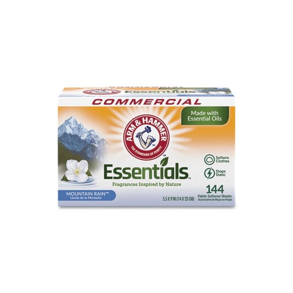 Church & Dwight Co. ArmHammer, Essentials Dryer Sheets, Mountain Rain, 144PK 3320000102BX - main